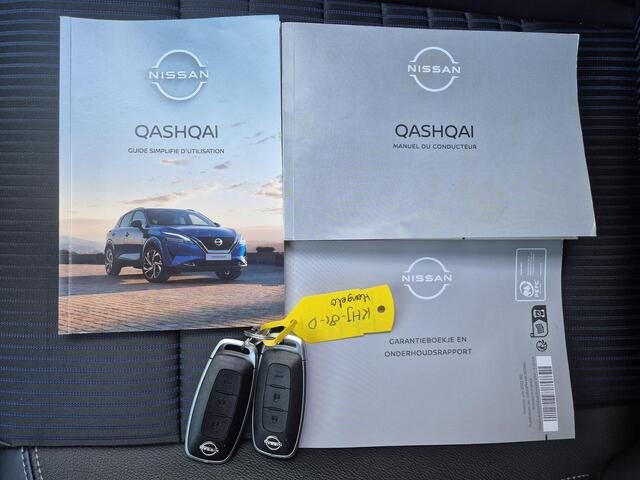 Nissan QASHQAI 1.3 MHEV Xtronic Tekna / Trekhaak afneembaar / Head Up Display / Panoramadak / Trekgewicht 1800 kg / Rondomzicht camera / Elektrische achterklep / Keyless Entry/Start / Apple Carplay Android Auto / Adaptief cruise control / Draadloze telefoon lader /