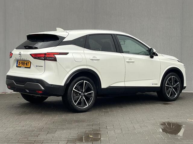 Nissan QASHQAI 1.5 e-Power Tekna / Panoramadak / 360° Camera / HUD / Apple Carplay & Android Auto / Keyless Entry & Start / Elektrische Achterklep / Adaptieve Cruise Control / Climate Control / Elektrisch Verstelbare Bestuurdersstoel / Parelmoer metallic