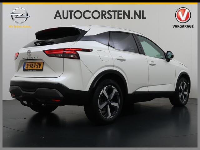Nissan QASHQAI 1.3T 158PK MHEV Automaat Xtronic Panoramadak Trekhaak Adap.Cruise Navi Ecc 360°Camera Android Auto Apple Carplay Pdc N-Connecta Privacy Glas Lmv Full-Led DAB Bluetooth Lane Assist Rijstrooksensor Wifi Dealeronderhouden 1e Eigenaar Origineel Nederlandse Au