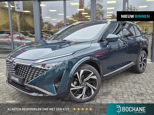 Nissan QASHQAI 1.3 MHEV Tekna Plus | Panoramadak | Bose | 1800KG trekgewicht | Massage | Leder | 20" | AppleCarplay | AndroidAuto | 360 Camera