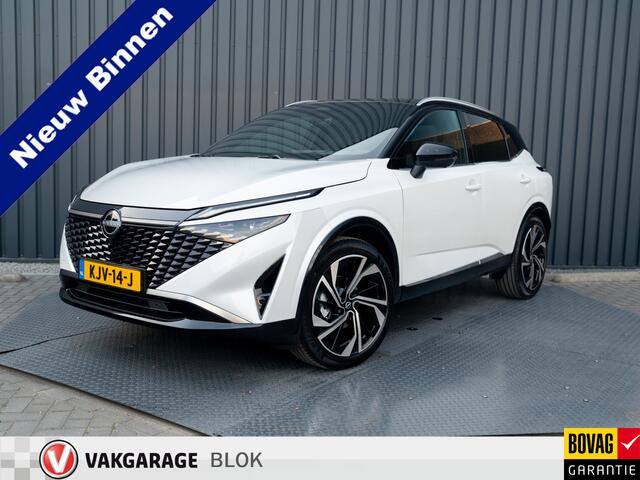 Nissan QASHQAI 1.3 MHEV Xtronic Tekna Plus | panodak | Leder | Stoelgeheugen | 360 Camera | Head Up | Bose | Prijs Rijklaar!!
