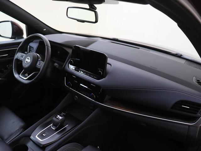 Nissan QASHQAI 1.3 MHEV Xtronic Tekna Plus | airco automatisch| Apple Carplay/Android | cruise control adaptief | lederen interieurdelen | lichtmetalen velgen 20" | luxe lederen bekleding | matrix LED koplampen | navigatiesysteem full map | panoramadak | voorstoelen ver