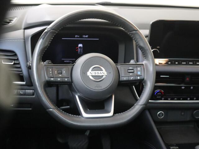 Nissan QASHQAI 1.3 MHEV Xtronic Tekna Plus | airco automatisch| Apple Carplay/Android | cruise control adaptief | lederen interieurdelen | lichtmetalen velgen 20" | luxe lederen bekleding | matrix LED koplampen | navigatiesysteem full map | panoramadak | voorstoelen ver