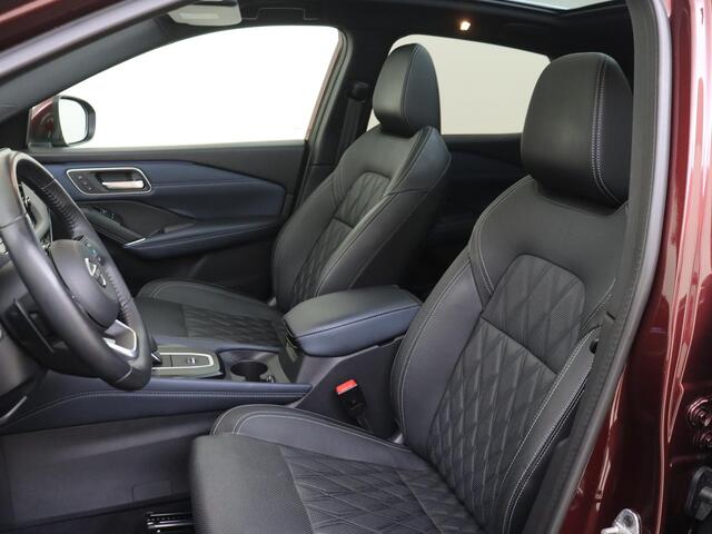 Nissan QASHQAI 1.3 MHEV Xtronic Tekna Plus | airco automatisch| Apple Carplay/Android | cruise control adaptief | lederen interieurdelen | lichtmetalen velgen 20" | luxe lederen bekleding | matrix LED koplampen | navigatiesysteem full map | panoramadak | voorstoelen ver