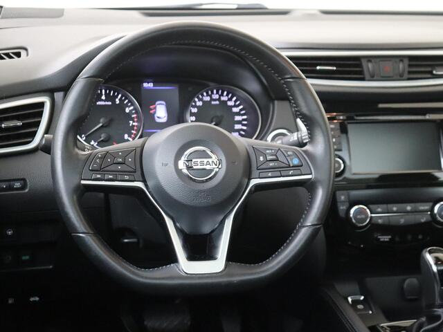 Nissan QASHQAI 1.3 DIG-T Tekna + | airco automatisch | Apple Carplay/Android | cruise control adaptief | dodehoek detectie | LED koplampen | lederen bekleding | lichtmetalen velgen 19" | navigatiesysteem full map | panoramadak |