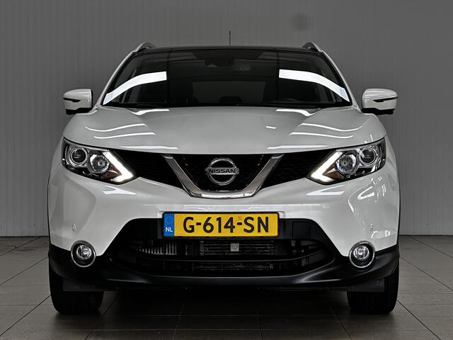 Nissan QASHQAI 1.2 N-Connecta/ Automaat!/ Pano-Dak!/ 18''LMV/ LED Dagrijverl./ Keyless/ DAB+/ Clima/ Navi/ Cruise/ Bluetooth/ Multi.LEDER.Stuur/ Elek.Pakket/ Isofix/ PDC V+A.