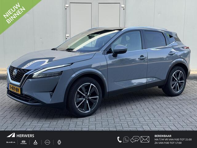 Nissan QASHQAI 1.3 MHEV Tekna / Trekhaak / Panoramadak / HUD / Elektr Bestuurders Stoel / Elektr. Achterklep /Apple CarPlay / Voorruitverwarming