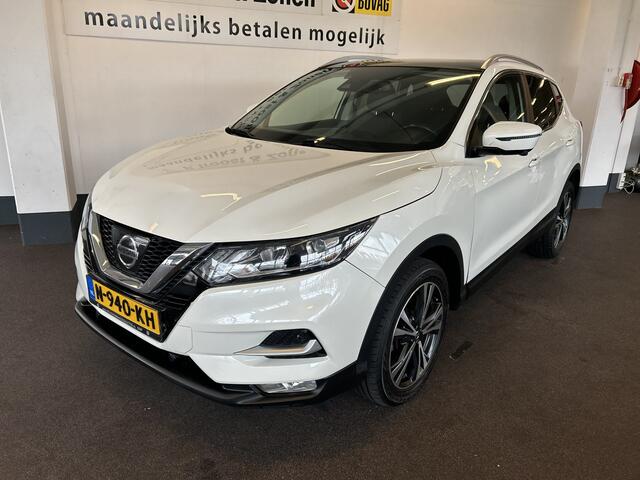 Nissan QASHQAI 1.2 N-Connecta | Panoramadak | Keyless | 360 Camera | Lane assist | Half-Lederen bekleding | Cruise control | Climate control | Stoelverwarming | Navigatie | Elek. inklapbare spiegels