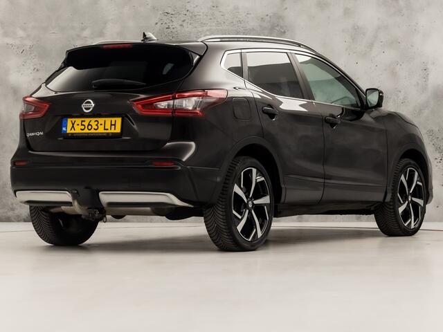 Nissan QASHQAI 1.2 Tekna + (PANORAMADAK, NAVIGATIE, MEMORY SEAT, NAPPA LEDER, ZWART HEMEL, 360 CAMERA, STOELVERWARMING, GETINT GLAS, TREKHAAK, NIEUWE APK, NIEUWSTAAT)
