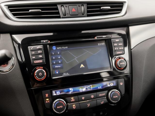 Nissan QASHQAI 1.2 N-Connecta (PANORAMADAK, NAVIGATIE, 360 CAMERA, GETINT GLAS, SPORTSTOELEN, CRUISE, NIEUWE APK, NIEUWSTAAT)