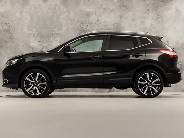 Nissan QASHQAI 1.2 Tekna Automaat (PANORAMADAK, 1e EIGENAAR, NAVIGATIE, 360 CAMERA, STOELVERWARMING, LEDER, SPORTSTOELEN, GETINT GLAS, CRUISE, NIEUWSTAAT)