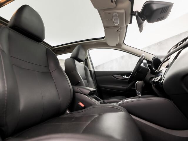 Nissan QASHQAI 1.2 Tekna Automaat (PANORAMADAK, 1e EIGENAAR, NAVIGATIE, 360 CAMERA, STOELVERWARMING, LEDER, SPORTSTOELEN, GETINT GLAS, CRUISE, NIEUWSTAAT)