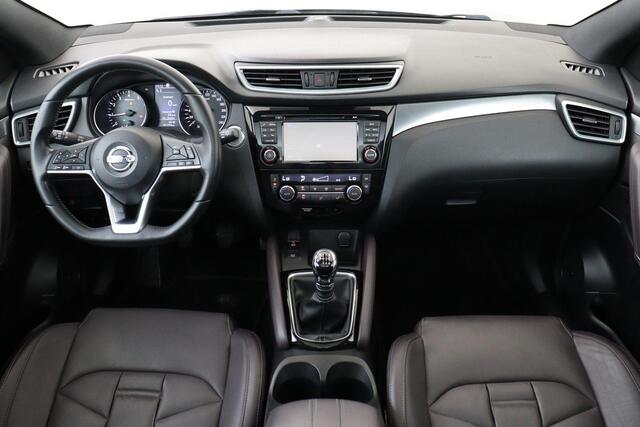 Nissan QASHQAI 1.6 TEKNA + -PANO.DAK|BOSE|360°CAM|MEMORY|KEYLESS|LEDER|DODEHOEK|STOELVERW.|TREKHAAK|19"