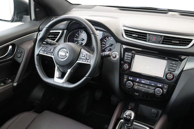 Nissan QASHQAI 1.6 TEKNA + -PANO.DAK|BOSE|360°CAM|MEMORY|KEYLESS|LEDER|DODEHOEK|STOELVERW.|TREKHAAK|19"