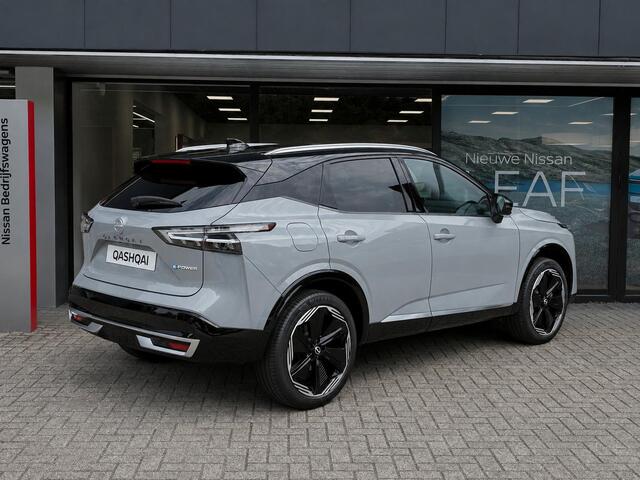 Nissan QASHQAI 1.5 e-Power Tekna Plus NIEUW UIT VOORRAAD LEVERBAAR | Stoelmassage | Lederen bekleding | Bose geluidsinstallatie | Stoelverwarming | Stuurverwarming | Adaptieve Cruise Control | Climate Control | Panoramadak | Apple CarPlay & Android Auto | 10 jaar fabrie