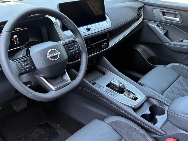 Nissan QASHQAI 1.5 e-Power Tekna Plus NIEUW UIT VOORRAAD LEVERBAAR | Stoelmassage | Lederen bekleding | Bose geluidsinstallatie | Stoelverwarming | Stuurverwarming | Adaptieve Cruise Control | Climate Control | Panoramadak | Apple CarPlay & Android Auto | 10 jaar fabrie