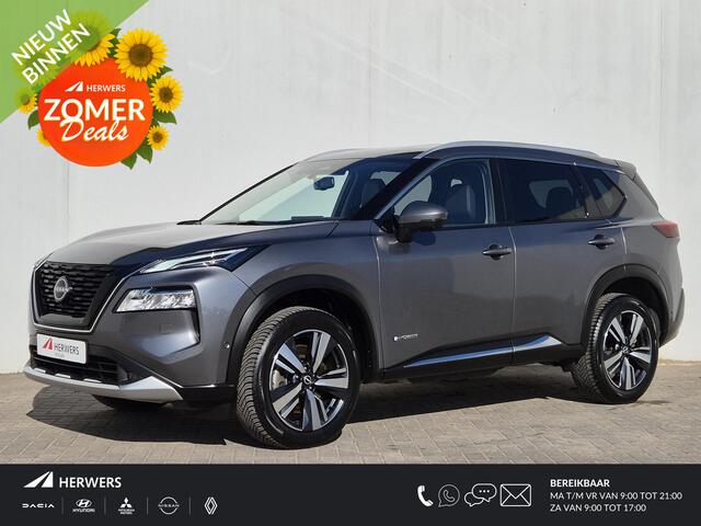 Nissan X-TRAIL 1.5 e-Power Tekna Automaat / Cold Pack / HUD / Stoel-, Stuur en Achterbankverwarming / Rondomzicht camera / Allseason Banden / Elektrische achterklep / Adaptief CC / Apple Carplay Android Auto /