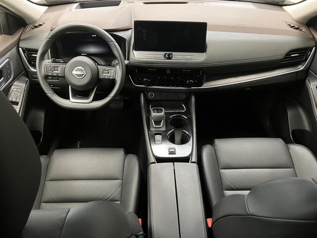 Nissan X-TRAIL 1.5 MHEV 163pk 5-Zits Tekna Automaat / 2000 KG Trekgewicht / Navigatie / 360 Graden Camera / Stoel- en Stuurverwarming / Verwarmde Voorruit / Fabrieksgarantie tot 07-2027 / Elektrische Kofferbak / Elektrische Stoelen met Geheugen /