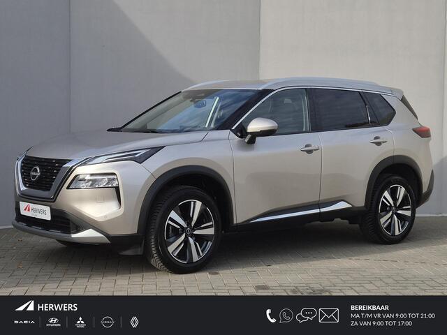 Nissan X-TRAIL 1.5 MHEV 163pk Tekna Automaat / 2000kg Trekgewicht / Fabrieksgarantie tot 06-2027<100.000km** / Allseason banden / Stuur-, Stoel en Achterbank verwarming / HUD / Rondomzicht camera / Adaptief CC / Apple Carplay Android Auto /