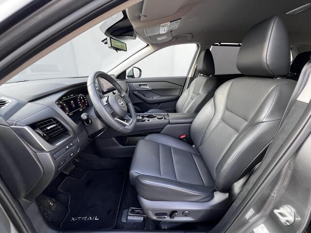 Nissan X-TRAIL 1.5 e-4orce Tekna 4WD Automaat / Fabrieksgarantie tot 10-2027 / 1.800 kg trekgewicht / Navigatie / Elektr. stoelen en klep / Stuur-, stoel- en achterbankverwarming / HUD / Camera 360° / 19" LM wielen met All Season banden /