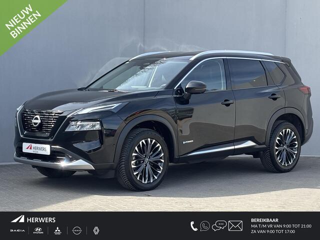 Nissan X-TRAIL 1.5 e-4orce Tekna 4WD / Fabrieksgarantie tot 01-2028 / Dealer onderhouden / 1800kg Trekgewicht / All Season banden / Stuur-, Stoel en Achterbank verwarming / Head Up Display / Elektrische achterklep / Rondomzicht camera / Adaptief CC /