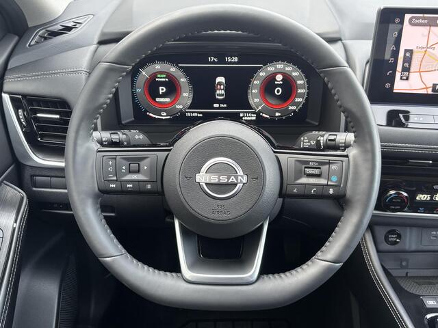 Nissan X-TRAIL 1.5 e-4orce Tekna 4WD / Fabrieksgarantie tot 01-2028 / Dealer onderhouden / 1800kg Trekgewicht / All Season banden / Stuur-, Stoel en Achterbank verwarming / Head Up Display / Elektrische achterklep / Rondomzicht camera / Adaptief CC /