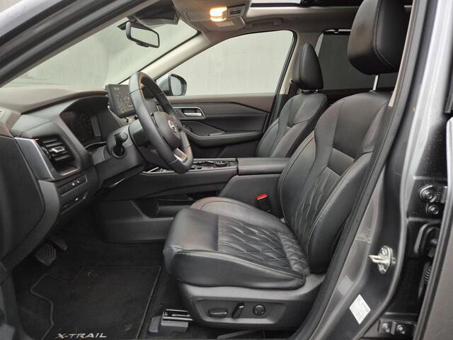 Nissan X-TRAIL 1.5 e-4orce Tekna Plus 4WD 7p. Automaat / Trekgewicht 1650 kg / 7 Persoons / Allseason banden / Panoramadak / HUD / Stuur-, Stoel en Achterbank verwarming / Rondomzicht camera / Elektrische achterklep /