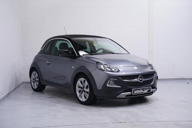 Opel ADAM 1.0 Turbo Rocks BlitZ NAP 17"lmv climate-controlle navi-fullmap electrisch-vouwdak multifunctioneel-stuurwiel apple-carplay cruise-controlle stoel-stuurverwarming private-glas camera
