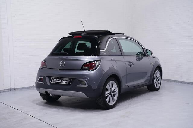 Opel ADAM 1.0 Turbo Rocks BlitZ NAP 17"lmv climate-controlle navi-fullmap electrisch-vouwdak multifunctioneel-stuurwiel apple-carplay cruise-controlle stoel-stuurverwarming private-glas camera