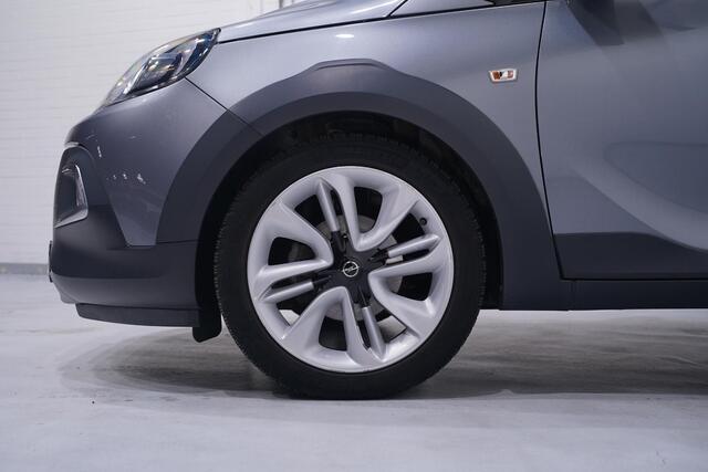 Opel ADAM 1.0 Turbo Rocks BlitZ NAP 17"lmv climate-controlle navi-fullmap electrisch-vouwdak multifunctioneel-stuurwiel apple-carplay cruise-controlle stoel-stuurverwarming private-glas camera