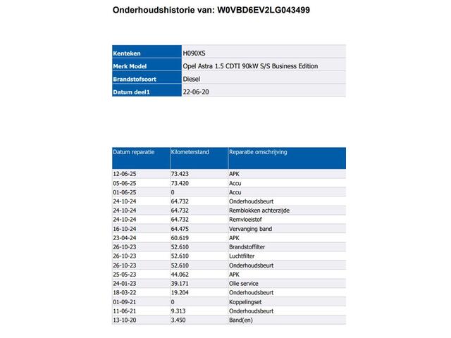 Opel ASTRA 1.5 CDTI 123PK 5Drs. Business Edition / Navigatie / Pdc.A / Airco / Radio multimedia