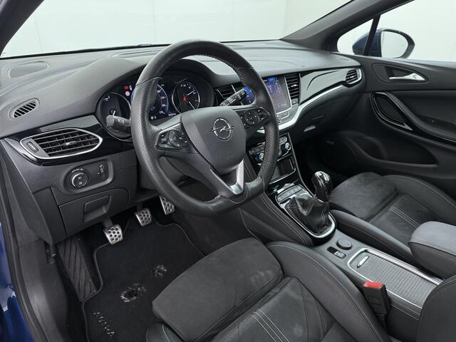 Opel ASTRA Sports Tourer 1.2T Leer/Alcantara Led-Matrix Innovation Bose®-Hifi Navi Camera Park-Assist + PDC-a+v Apple Carplay Android Keyless Dual-Ecc Elegance AGR-Comfort-Stoel+Stuur+Voorruitverwarming Elek.Achterklep Pdc Lane Assist DAB Regen-Lichtsensor Bordherke