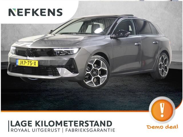 Opel ASTRA 1.2 145PK Turbo Hybrid Ultimate | 1ste eigenaar | AppleCarPlay/AndroidAuto | Schuifkanteldak | Head-Up Display | Navigatie | Adaptive Cruise Control | Keyless | AGR Stoelen | Stoel/Stuur/Voorruitverwarming | FULL LED | 360'Camera | Isofix | Privacy Glass 