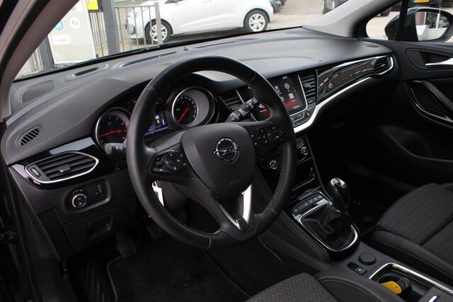 Opel ASTRA 1.0 Carplay, ACC, Achteruitrijcamera, ECC, LED, NAVI, Parksens. V en A, Leder/Stof, Parkeer assistent, Trekhaak, 16" LMV