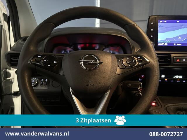 Opel COMBO 1.5D 102pk L1H1 Euro6 Airco | 3-Zits | Camera | Navigatie | Apple Carplay | 1500kg Trekhaak | Cruisecontrol Android Auto, Parkeersensoren, Bijrijdersbank