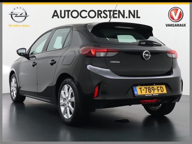 Opel CORSA 1.2I 101PK 5Drs Autom.8 Apple Carplay Android Airco Navi* Cruise control Pdc DAB Auto Stuurverwarming Regen-Lichtsensor Edition Schakelflippers Led Lmv 16" ESP Edition+ Pakket Spoorassistent Bluetooth Verkeersbord detectie 1.065kg Nieuwprijs ¤29.236,-