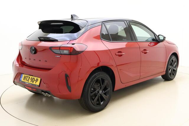 Opel CORSA 1.2 Turbo Hybrid GS Automaat | Navigatie | Climate Control | NIEUWE AUTO | Camera | Draadloze telefoonlader | Lichtmetalen velgen black | Zwart dak