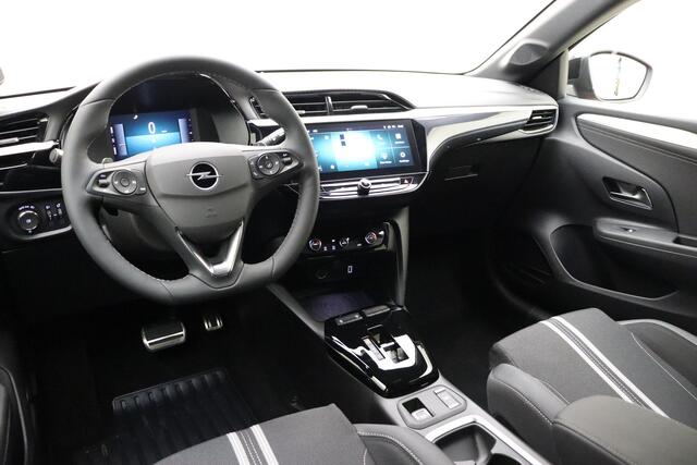Opel CORSA 1.2 Turbo Hybrid GS Automaat | Navigatie | Climate Control | NIEUWE AUTO | Camera | Draadloze telefoonlader | Lichtmetalen velgen black | Zwart dak