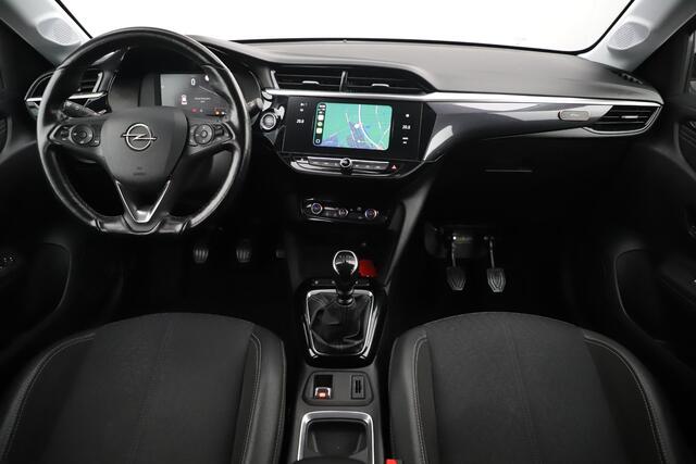 Opel CORSA 1.2 Elegance 102PK Lesauto Dubbele Bediening Half Leder 16 inch LMV Keyless Virtual Cockpit Climate Cruise Control Navigatie Achteruitrijcamera LED Parkeersensors Dodehoek