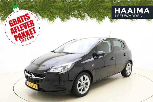 Opel CORSA 1.4 16v 90pk 5drs Black Edition | Navigatie | Trekhaak | Airco | Cruise control | Lichtmetalen velgen | Parkeersensoren | Sportstoelen