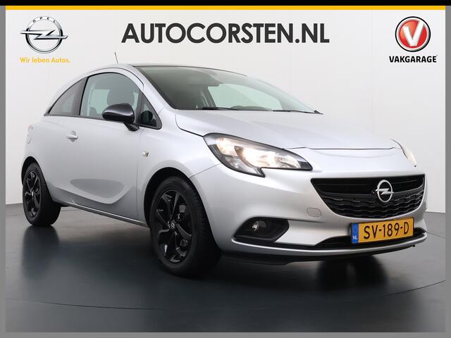Opel CORSA 1.4I-16V 90PK Navi* SportSt. Airco Cruise Control Black Edition Regen-Lichtsensor Lmv Mistlampen Privacy Glas