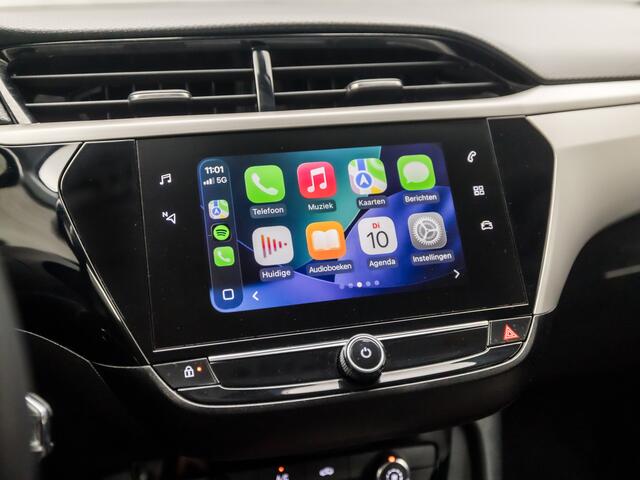 Opel CORSA 1.2 Sport (APPLE CARPLAY, GROOT NAVI, STUURWIEL VERWARMD, 360 CAMERA, LED, GETINT GLAS, LANE ASSIST, LEDER STUURWIEL, LM VELGEN, NIEUWSTAAT)