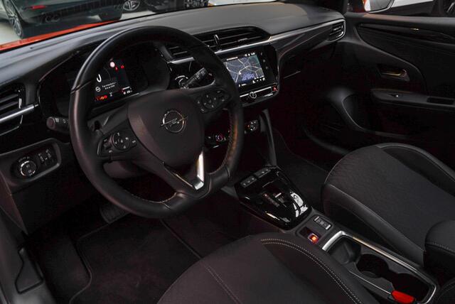 Opel CORSA 1.2 T Aut. Panodak Leer Navi Camera Stuurverwarm. Stoelverwarming Climate C. PDC Parkeerassistent Cruise C. Zwarte binnenhemel LM velgen BTW auto