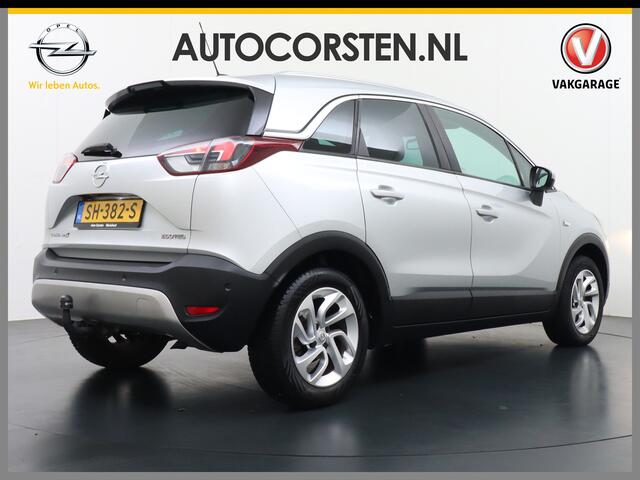 Opel Crossland X T111pk Trekhaak Apple Carplay Android Navi Dual Ecc Cruise Control WiFi Multi-Media 360°Camera Lmv DAB Keyless 1/2 Leder Verkeersbord detectie 1.2 Turbo Innovation Premium Innovation+ Pack LaneAssist Licht+Regensensor AGR Ergonomie Comfort-Sportstoelen EU