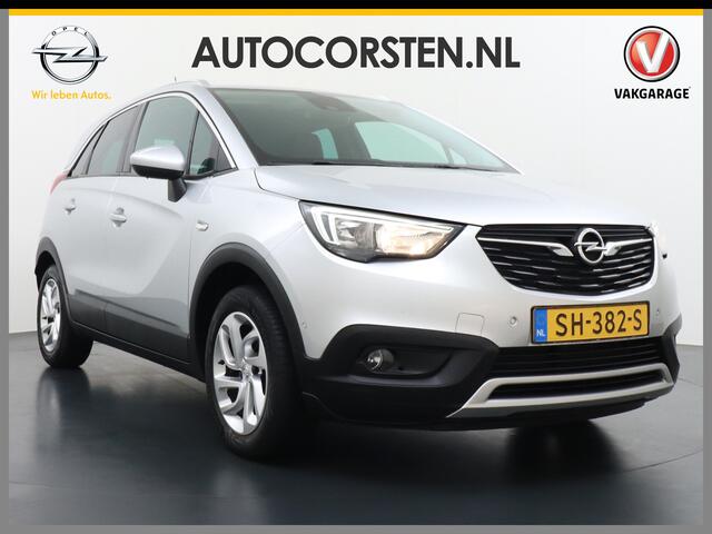 Opel Crossland X T111pk Trekhaak Apple Carplay Android Navi Dual Ecc Cruise Control WiFi Multi-Media 360°Camera Lmv DAB Keyless 1/2 Leder Verkeersbord detectie 1.2 Turbo Innovation Premium Innovation+ Pack LaneAssist Licht+Regensensor AGR Ergonomie Comfort-Sportstoelen EU