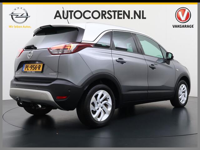 Opel Crossland X T 111PK AUT-6 Pano-Dak Pdc Trekhaak Navi Ecc HUD Apple Carplay Android Auto 360°Camera Bord-Herkenning Head-Up Display Innovation AGR-Comfort Stoelen Lmv Cruise Control Isofix DAB+ Bluetooth Lane Assist Led Head-Up-Display Super-compleet Origineel Nederla