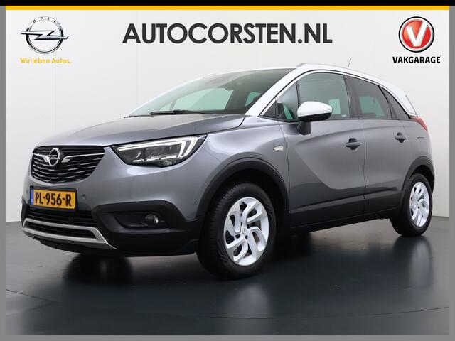 Opel Crossland X T 111PK AUT-6 Pano-Dak Pdc Trekhaak Navi Ecc HUD Apple Carplay Android Auto 360°Camera Bord-Herkenning Head-Up Display Innovation AGR-Comfort Stoelen Lmv Cruise Control Isofix DAB+ Bluetooth Lane Assist Led Head-Up-Display Super-compleet Origineel Nederla