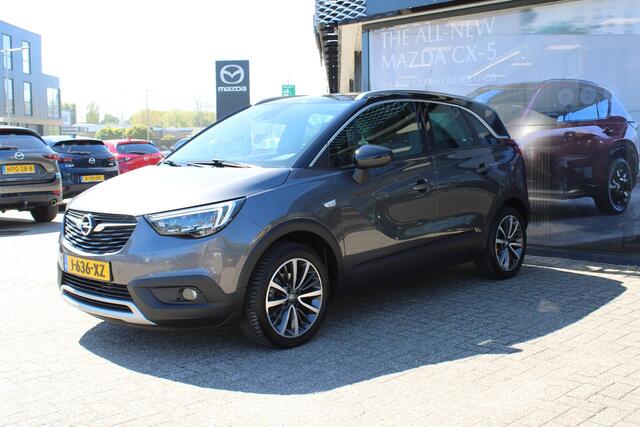 Opel Crossland X 1.2 Turbo Ultimate , Automaat, Trekhaak, Leder, Panoramadak, All Season, Camera, Cruise, Stoel/Stuurverwarming, CLima, Navi, LMV 17 Inch,