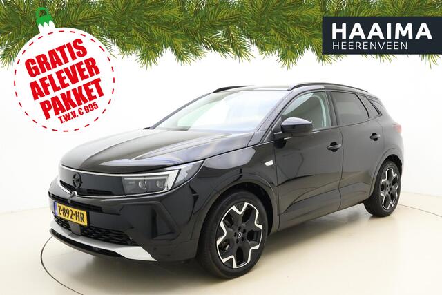 Opel Grandland 1.2 Turbo 130pk Automaat Ultimate | Alcantara bekleding | Navigatie | Trekhaak | Elektrische achterklep | Adapt. Cruise control | Camera | Winterpakket | 19" Lichtmetalen velgen | Zeer luxe!