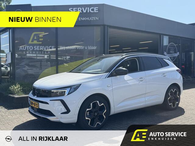 Opel Grandland 1.6 Turbo Plug-In Hybrid 4x4 Ultimate Als nieuw! Incl. garantie en beurt | 300pk! | Full LED | 19" | Camera | Alcantara met leer | Cruise | Dikste uitvoering!